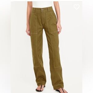 Old Navy High-Rise Straight Utility Pants